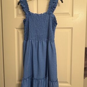 Blue Ruffled Dress